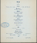 123RD ANNUAL BANQUET [held by] CHAMBER OF COMMERCE OF THE STATE OF NEW YORK [at] "DELMONICO'S, NEW YORK, NY" (REST)