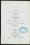 BANQUET TO THE EARL OF ABERDEEN [held by] THE NATIONAL FEDERATION OF AMERICA [at] "DELMONICO'S, NEW YORK, NY" (REST;)
