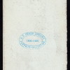 LUNCH FOR MRS. THOS. BRADY & DAUGHTER IN REMEMBRANCE OF A VERY PLEASANT EVENING APRIL 1890 [held by] MR. JOHN SHAW [at] FILIPPINI'S ([RESTAURANT?];)