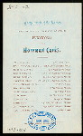 MENU NEW YEAR 1892 [held by] HOFFMAN CAFES [at] "HOFFMAN CAFES, NEW YORK, NY" (REST;)