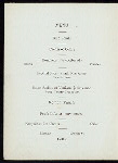 THIRD ANNUAL BANQUET [held by] SONS OF NEW HAMPSHIRE [at] PALMER HOUSE [BOSTON MA?] (HOTEL;)