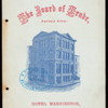 FIFTH ANNUAL DINNER [held by] THE BOARD OF TRADE [at] "HOTEL WASHINGTON, JERSEY CITY, NJ" (HOT;)