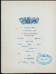 IN COMMEMORATION OF THE BIRTHDAY OF ABRAHAM LINCOLN [held by] MILITARY ORDER OF THE LOYAL LEGION OF THE UNITD STATES COMMANDERY OF THE STATE OF MINNESOTA [at] "HOTEL RYAN, ST. PAUL, MN" (HOT;)