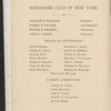 FIFTH DINNER OF THE HARDWARE AND METAL TRADES [held by] THE HARDWARE CLUB OF NEW YORK [at] SHERRY'S [NY] (REST;)