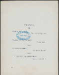 WASHINGTON'S BIRTHDAY [held by] SONS OF THE REVOLUTION [at] "DELMONICO'S, NEW YORK, NY" (REST;)