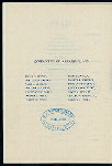 ANNUAL BANQUET [held by] NEW YORK BOARD OF TRADE AND TRANSPORTATION [at] "DELMONICO'S, NEW YORK, NY" (REST;)