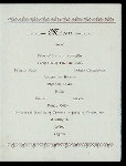 ANNUAL MEETING AND BANQUET [held by] BANK CLERKS' MUTUAL BENEFIT ASSOCIATION [at] "TROCADERO, [NEW YORK, NY?]" (REST?;)