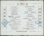BANQUET [held by] LIBRARY COMMITTEE OF THE CORPORATION OF THE CITY OF LONDON [at] "THE ALBION, LONDON, ENGLAND" ([HOTEL?];)