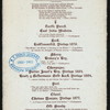 BANQUET [held by] LIBRARY COMMITTEE OF THE CORPORATION OF THE CITY OF LONDON [at] "THE ALBION, LONDON, ENGLAND" ([HOTEL?];)