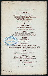 BANQUET [held by] LIBRARY COMMITTEE OF THE CORPORATION OF THE CITY OF LONDON [at] "THE ALBION, LONDON, ENGLAND" ([HOTEL?];)