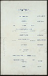 DINNER TO THE COMMANDER & OFFICERS OF ROYAL NETHERLAND'S VAN SPEYK [held by] THE HOLLAND SOCIETY OF NEW YORK [at] "FORT ORANGE CLUB, ALBANY, NY" (OTHER (CLUB);)