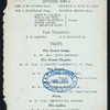 THIRD ANNUAL BANQUET [held by] FRATERNAL UNION OF ANOINTED HIGH PRIESTS OF THE STATE OF NEW YORK [at] "RICCADONNA'S, NEW YORK, NY" ((REST?);)