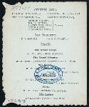 THIRD ANNUAL BANQUET [held by] FRATERNAL UNION OF ANOINTED HIGH PRIESTS OF THE STATE OF NEW YORK [at] "RICCADONNA'S, NEW YORK, NY" ((REST?);)