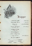 DINNER IN HONOR OF JAMES J. HILL, PRES. OF GREAT NORTHERN RR [held by] CITIZENS OF ST. PAUL [at] THE ABERDEEN [ST. PAUL MN?] (HOTEL;)