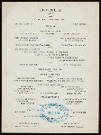 DINNER [held by] ORIENTAL HOTEL [at] "MANHATTAN BEACH, L.I. NY" (HOTEL;)