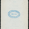 NEW YEAR DINNER [held by] HOTEL ST. GEORGE [at] "NYACK, NY" (HOTEL;)