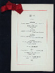 ANNUAL DINNER [held by] ALUMNI OF RUTGES COLLEGE [at] "DELMONICO'S, NEW YORK, NY" (REST;)