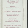 BANQUET TO THE RIGHT HONORABLE GEORGE ROBERT TYLER, LORD MAYOR; MR. ALDERMAN & SHERIFF MOORE; MR. ALDERMAN & SHERRIFF DIMSDALY [held by] CHAIRMEN OF COMMITTEES OF THE CORPORATION [at] "OLYMPIA, [LONDON, ENGLAND]" (FOREIGN;)