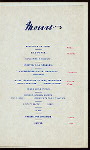 COMPLIMENTARY BANQUET TENDERED TO THE OHIO BANKER'S ASSOCIATION [held by] THE CLEVELAND BANKERS [at] "CLEVELAND, OH"
