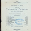 BANQUET TO THE TYPOTHETOE OF AMERICA [held by] UNITED TYPOTHETOE OF PHILADELPHIA [at] UNION LEAGUE OF PHILADELPHIA (CLUB)