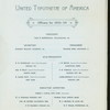 BANQUET TO THE TYPOTHETOE OF AMERICA [held by] UNITED TYPOTHETOE OF PHILADELPHIA [at] UNION LEAGUE OF PHILADELPHIA (CLUB)