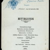 DINNER [held by] NORDDEUTSCHER LLOYD [at] EN ROUTE-BREMEN TO NY (SS;)