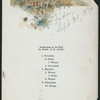 DINNER [held by] NORDDEUTSCHER LLOYD [at] EN ROUTE-BREMEN TO NY (SS;)