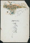 DINNER [held by] NORDDEUTSCHER LLOYD [at] EN ROUTE-BREMEN TO NY (SS;)