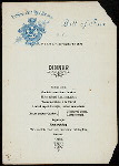 DINNER [held by] NORDDEUTSCHER LLOYD [at] EN ROUTE-BREMEN TO NY (SS;)