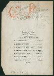 DINNER [held by] NORDDEUTSCHER LLOYD [at] EN ROUTE-BREMEN TO NY (SS;)