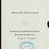 ANNUAL CONCLAVE-KNIGHTS TEMPLAR [held by] GRAND COMMANDERY-STATE OF OHIO [at] "THE KENNARD HOUSE,CLEVELAND,OHIO;" (HOTEL)
