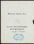 ANNUAL CONCLAVE-KNIGHTS TEMPLAR [held by] GRAND COMMANDERY-STATE OF OHIO [at] "THE KENNARD HOUSE,CLEVELAND,OHIO;" (HOTEL)