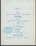 DINNER TO PERCY SANDERSON, H.B.M.C.G. [held by] ST. GEORGES SOCIETY [at] "DELMONICO'S, NEW YORK, NY" (HOT;)