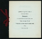 ANNIVERSARY BANQUET OF THE GREAT SWAMP FIGHT [held by] SOCIETY OF COLONIAL WARS IN ILLINOIS [at] "UNION LEAGUE CLUB,CHICAGO, IL." (CLUB)