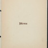 BANQUET TENDERED TO NATIONAL LEAGUE OF COMMISSION MERCHANTS OF THE U.S. [held by] NEW YORK BRANCH LEAGUE [at] "METROPOLITAN HOTEL, NEW YORK, NY" (HOT;)