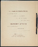 BANQUET TENDERED TO NATIONAL LEAGUE OF COMMISSION MERCHANTS OF THE U.S. [held by] NEW YORK BRANCH LEAGUE [at] "METROPOLITAN HOTEL, NEW YORK, NY" (HOT;)