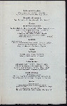 DINNER TO THE MEMBERSHIP OF THE NEW YORK LIBRARY ASSOCIATION [held by] THE NEW YORK LIBRARY CLUB [at] "CLARK'S, NEW YORK, NY" (REST;)