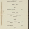 ANNUAL DINNER IN HONOR OF BENJAMIN FRANKLIN [held by] THE TYPOTHETAE OF NEW YORK [at] "HOTEL BRUNSWICK, NEW YORK, NY" (HOT;)