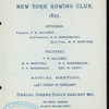 ANNUAL DINNER [held by] NEW YORK ROWING CLUB [at] "DELMONICO'S, NEW YORK, NY" (HOT;)
