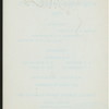 ANNUAL DINNER [held by] NEW YORK ROWING CLUB [at] "DELMONICO'S, NEW YORK, NY" (HOT;)
