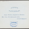 ANNUAL MEETING & DINNER [held by] CHICKATAWBUT CLUB [at] "YOUNG'S HOTEL, BOSTON, MA" (HOT;)