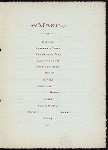SIXTH DINNER [held by] HARDWARE AND METAL TRADES [at] "SHERRY'S, NY" (REST;)