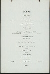 WASHINGTON'S BIRTHDAY DINNER [held by] COLONIAL CLUB OF NEW YORK [at] "CLUBHOUSE, SHERMAN SQUARE (NY?)" (OTHER (PRIVATE CLUB))
