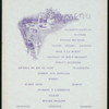 NINTH ANNUAL DINNER [held by] NEW YORK SOUTHEN SOCIETY [at] SHERRY'S [NY] (REST;)