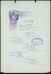 NINTH ANNUAL DINNER [held by] NEW YORK SOUTHEN SOCIETY [at] SHERRY'S [NY] (REST;)