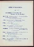 FIRST ANNUAL BANQUET [held by] SOCIETY SONS OF THE REVOLUTION IN THE STATE OF MISSOURI [at] "MERCANTILE CLUB HOUSE, ST. LOUIS MO" (OTHER (PRIVATE CLUB?))