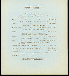 SIXTH ANNUAL ANNIVERSARY BANQUET [held by] R.I. ALPHA OF PHI DELTA THETA [at] "TILLINGHAST'S PARLORS, PROVIDENCE, RI" (REST;)