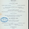BANQUET TENDERED TO THE NATIONAL OFFICERS AND DELEGATES ATTENDING THE ANNUAL CONGESS SONS OF THE AMERICAN REVOLUTION [held by] THE MASSACHUSETTS SOCIETY [at] "HOTEL VENDOME, BOSTON, MA" (HOT;)