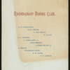 MENU [held by] ROUNDABOUT DINING CLUB [at] "HOTEL ST. GEORGE, NYACK, NY" (HOT;)