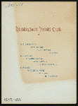 MENU [held by] ROUNDABOUT DINING CLUB [at] "HOTEL ST. GEORGE, NYACK, NY" (HOT;)